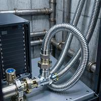 Tuyau flexible en acier inoxydable sur mesure certifié ISO9001 SS316L DN300 (12") 600LB à extrémité soudée pour raccordement d'échangeur de chaleur