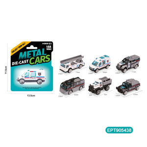 Et lega Mini Diecast giallo fuoco veicolo scorrevole auto da combattimento giocattolo di plastica per bambini piccoli Juguetes Camiones Camiones promozionali - Product Image 3
