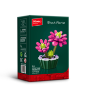 Ensembles de blocs de construction en plastique 1:8, modèles d'art 3D, plaque de culture, modèle d'ornement floral, jouets DIY, cadeau de divertissement 601286 123 pièces