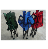 Équipement d'activités de plein air de haute qualité Fauteuil de camping de plage pliable avec porte-gobelet en maille