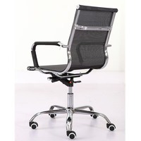Fauteuil de bureau en maille en gros avec cadre cantilever chromé, chaise d'appoint fixe, chaise de direction ergonomique pivotante réglable sur roulettes