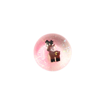 Coloré Bonhomme De Neige Eau Bouncy Ball Animal Noël Capsule En Caoutchouc Jouet Pour Enfants