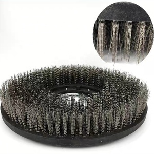 Schijfborstel Vloer Scrubber Borstel Sterke Schuurdraad Reinigingsborstel Voor Grond, Polijsten, Slijpen, Verwijderen Van Zware Vlekken - Product Image 1