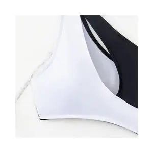 Black And White Patchwork Women'S Swimwear Intimate Material New Design Is Selling Hot