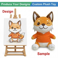 Jouets en peluche personnalisés, poupées, faible MOQ, mini sweat à capuche, renard, décoration sur le thème de la forêt, Guerreras Kpop, Frozen, Bok Choy, jouets chinois, poupée personnalisée