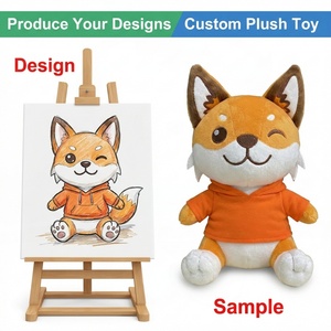 Custom Plush Toys Doll LOW MOQ Mini <strong>Hoodie</strong> Fox Forest-themed Decor Guerreras Kpop Frozen Bok Choy Chinese Toys Customized Doll - Product Image 1