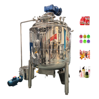 Machine industrielle automatique de fabrication de savon liquide et de détergent DZJX avec moteur, capacité 200L, mélangeur homogénéisateur pour shampoing et lessive