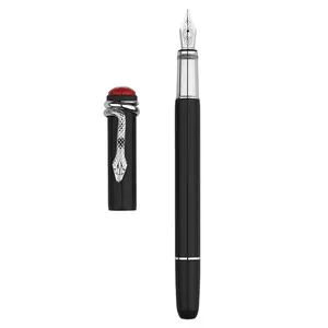 Bút Kim Loại Moonman-F9-Master Rắn Đỏ Cổ Điển Tinh Thần Rắn Nhện Phong Cách Piston Mực Hấp Thụ Món Quà Đẹp Đóng Hộp Bút Máy