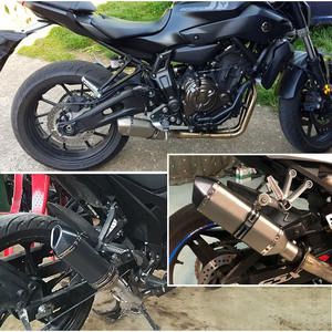 Pot d'échappement de moto en acier inoxydable modifié Huanglong 600 <span class=keywords><strong>Scorpion</strong></span>, universel, petit hexagone, pour course, grande cylindrée - Product Image 3