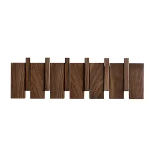 Legno di faggio naturale 4 ganci appendiabiti in legno a parete ganci da parete in legno