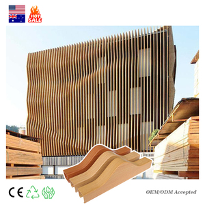Panneau mural en aluminium à lattes, <span class=keywords><strong>bardage</strong></span> extérieur, imperméable, ignifuge, respectueux de l'environnement, écran d'intimité pour extérieur - Product Image 2