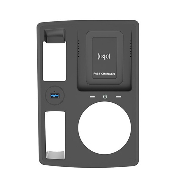 For Audi Q3 2019-2023 LHD Car Wireless Charger 15W Fast Charging Plate Pad Holder Mobile Phone Charger with 12-24V Voltage Range