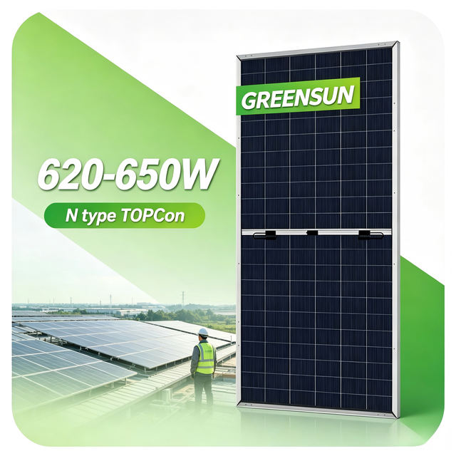 25 Year Warranty N Type Pv Solar Panels 600w 620w 650w Wholesale Home HJT Topcon Bifacial Solar Module Europe Warehouse