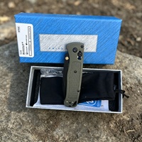 Couteau pliant EDC US Stock 535 S30V à lame noire, manche en fibre de nylon vert OD, verrouillage à axe, couteau de poche pour le camping, la survie en plein air, pour hommes