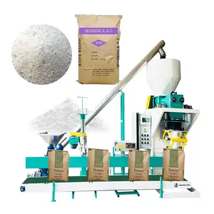 Semi automatic milk detergent powder maize flour paper bag filling packing machine 25kg 50kg