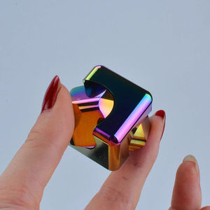 Cube anti-stress Infinity Fingertip Spinner en alliage, jouet de concentration pour enfants et adultes, portable, transformable, en métal, pour le bureau, la maison et les voyages - Product Image 5