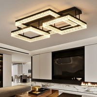 Plafonnier LED à télécommande avec variateur d'intensité, design moderne, décoration intérieure pour salon et chambre à coucher