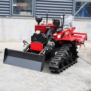 35HP Changfa 4WD Ride-On Crawler Diesel <b>Rotary</b> Tiller Tractor Compact Mini Farm <b>Machine</b> for Greenhouses Orchards & Narrow Fields - Product Image 5
