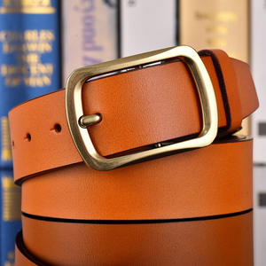Ceinture Homme en Cuir Véritable Style Coréen Tendance et Polyvalente avec Boucle en Alliage Article Phare TikTok Décontractée pour la Jeunesse - Product Image 6