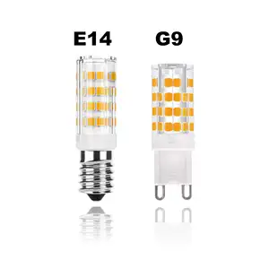 LOHAS E14 G9 หลอดไฟ 2835 3014 SMD เซรามิคข้าวโพดหลอดไฟ Mini LED ไฟข้าวโพด E14 หลอดไฟ LED สําหรับจักรเย็บผ้าโคมระย้า