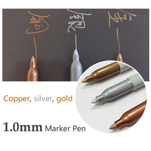 Bút Đánh Dấu Màu Vàng Bạc <span class=keywords><strong>Sharpie</strong></span> Đồ Thủ Công Vĩnh Viễn Chống Nước Bằng Kim Loại Cho Gỗ Nhựa Kim Loại Sơn Thủy Tinh Văn Phòng Phẩm Viết - Product Image 4