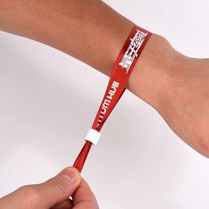 Disposable Polyester Wristbands With Plastic for School Outing Swimming <b>Pool</b> Event Entry - Product Image 4
