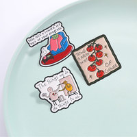 Bros Enamel Slogan Inspiratif Unik, Lencana Logam Kartun Warna-warni Untuk Dekorasi Pakaian & Tas Ransel, Ornamen Unik