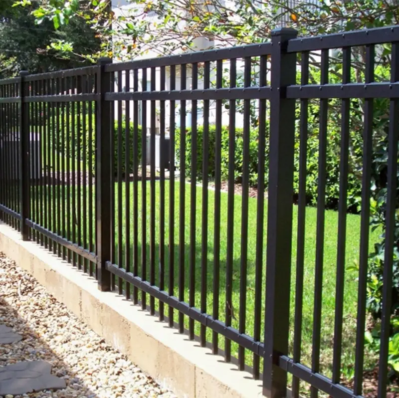 Modern house garden fence wrought iron fence