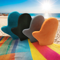 Gant applicateur de bronzage noir en velours doux pour le dos – Meilleure vente