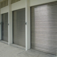 Porte de garage roulante industrielle en acier haute résistance, ignifuge, antirouille, résistante aux intempéries, haute durabilité, imperméable