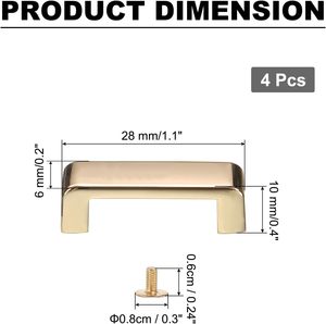Boucles de connexion en D en métal, boucles en alliage à angle droit en forme d'arche - Product Image 2