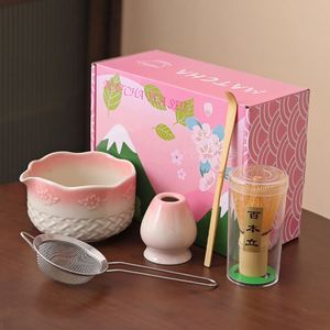 Traditional Matcha Ceremony Tool 100-Prong Bamboo Whisk <b>Tea</b> Filter Ceramic <b>Tea</b> Bowl <b>Tea</b> Ceremony <b>Set</b> Utensils Accessories - Product Image 3