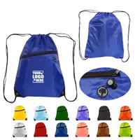 Vente en gros bon marché Sac à dos à cordon personnalisé avec impression promotionnelle Sac à dos en nylon polyester 210D avec logo personnalisé