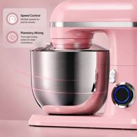 Professionele 5L 10-versnellingen kantelkop standmixer, ETL gecertificeerd 120V elektrische keukenmachine met deeghaak voor thuiskeuken en bakkerij