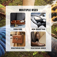 1mm Öko-Bio-basiertes veganes Leder dehnbar und wasserdicht für Sofas Autos Sitze Taschen-Frucht weizen Sojabohnen PU-Stoff