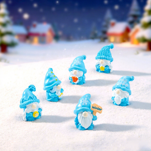 Mini-winterdwergfiguur, schattig micro-landschapsornament, doe-het-zelf decoratie-accessoires voor bureau en auto - Product Image 3