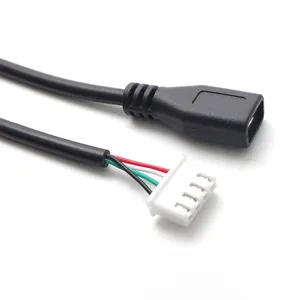 Goochain TYPE C usb female socket to JST XH2.54 4p 4 position wire terminal cable assembly