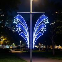 Lampe de décoration extérieure LED étanche IP65 pour poteau de rue, style libre, thème Noël, éclairage paysager urbain nocturne