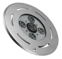 Lumière LED pour fontaine en forme d'anneau, submersible, étanche IP68, en acier inoxydable 316SS, DMX 12/24V RGBW, pour extérieur et aménagement paysager