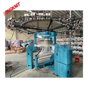 Machine à tricoter circulaire motorisée informatisée à double jersey haute vitesse 44 pouces pour tricot interlock côtelé à haute productivité - Product Image 3