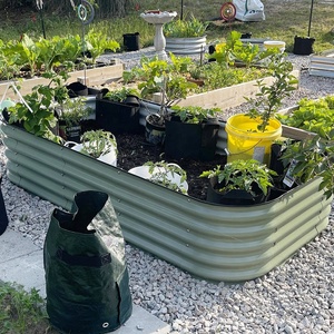 Модульная гофрированная оцинкованная металлическая кровать для сада - Product Image 2