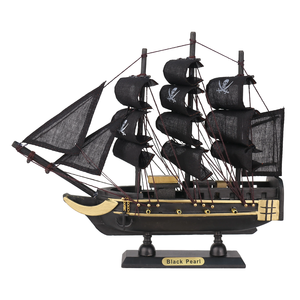 Creative Black Pearl Pirates <span class=keywords><strong>des</strong></span> Caraïbes modèle de voilier en bois décor à la maison pour envoyer un cadeau souvenir <span class=keywords><strong>bateau</strong></span> modèle de <span class=keywords><strong>bateau</strong></span> - Product Image 1