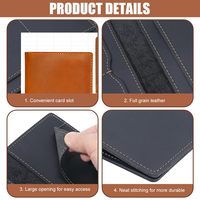 Portefeuille de voyage en cuir véritable de haute qualité, personnalisé en usine, avec blocage RFID, porte-passeport fin en cuir