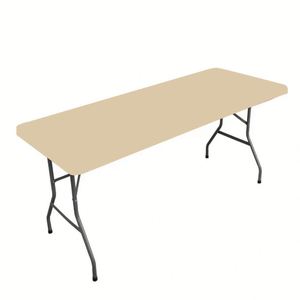 Stretch Fitted Polyester Washable Solid Color <b>Outdoor</b> Picnic Wedding Birthday Party Banquet Decoration Rectangular <b>Tablecloth</b> - Product Image 5