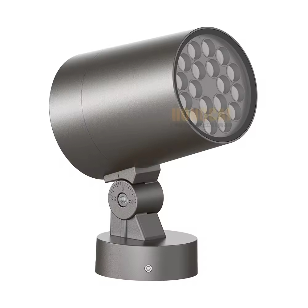 Customizable Circular RGBW LED Flood Light Waterproof Outdoor Garden Decor Spotlight for Landscape Architecture