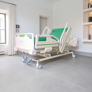 เตียงผู้ป่วยแบบปรับได้ 3 ฟังก์ชั่น พร้อมเปลหามเหล็กโบราณทันสมัย 3 ข้อเหวี่ยง เฟอร์นิเจอร์ทางการแพทย์ - Product Image 1