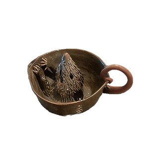 <b>Mouse</b> Shaped Grinding Juicing Bowl Ceramic Handmade For Kitchen Use - Product Image 4