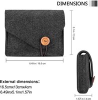 Adaptador Saco De Armazenamento Caso Sentiu Acessórios Eletrônicos Portáteis Organizador Bolsa para MacBook Pro Air fonte de Alimentação Portátil Magia