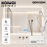 Interrupteur Tactile Intégré 2+1 en Gros AC180-240V DC12V 18W 36W CCT Dimmable Désembuage Minuterie OEM ODM pour Miroir LED