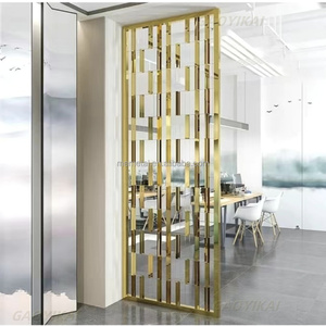 Paravents décoratifs en métal personnalisés GYK pour les halls d'hôtels, panneaux de séparation pour l'ingénierie et la décoration - Product Image 6